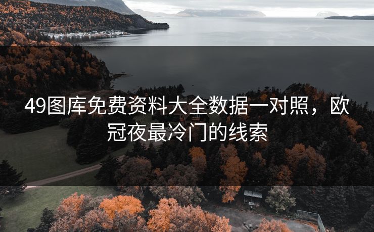 49图库免费资料大全数据一对照,欧冠夜最冷门的线索 49图库免费资料大全数据一对照,欧冠夜最冷门的线索